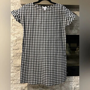 Tabitha Webb size 2 Black White Gingham Slipon dress